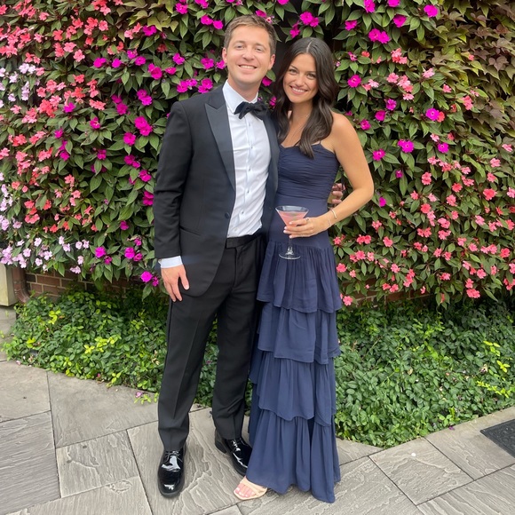 Reformation Navy Marlin Dress - Picture 2 of 11